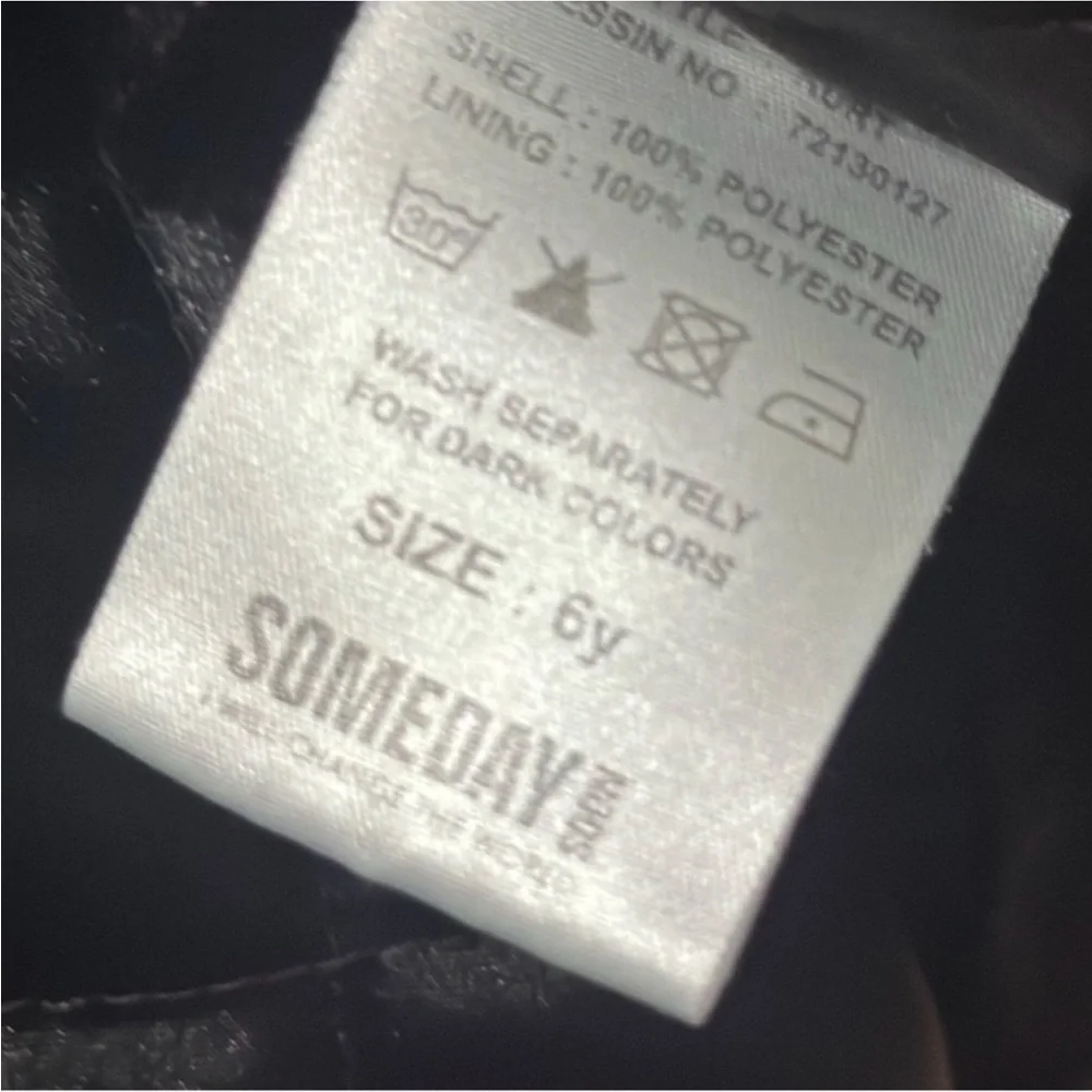 Authentic Someday Soon I will Change the world boys designer jacket sz 6
